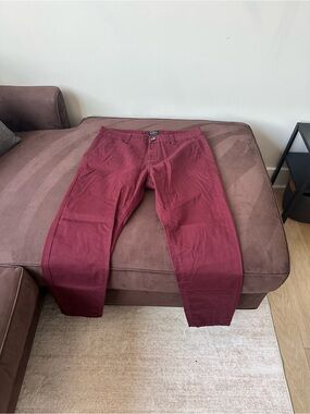 Bluenotes Burgundy/Maroon Chino Pants